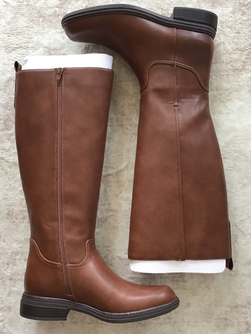 Naturalizer Lennox Tall Riding Boots in Cognac Brown 9.5W